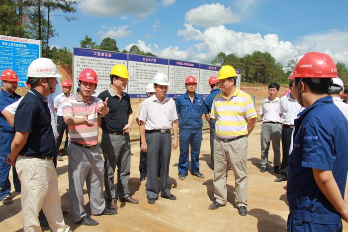 区交通运输厅厅长潘巍一行深入靖那1标施工现场视察事情 - 企业要闻 - 拉斯维加斯3133cc