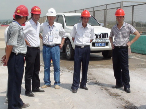 区质检站检查组到茅尾海出口工程和沙井大道A标项目检查指导事情 - 企业要闻 - 拉斯维加斯3133cc